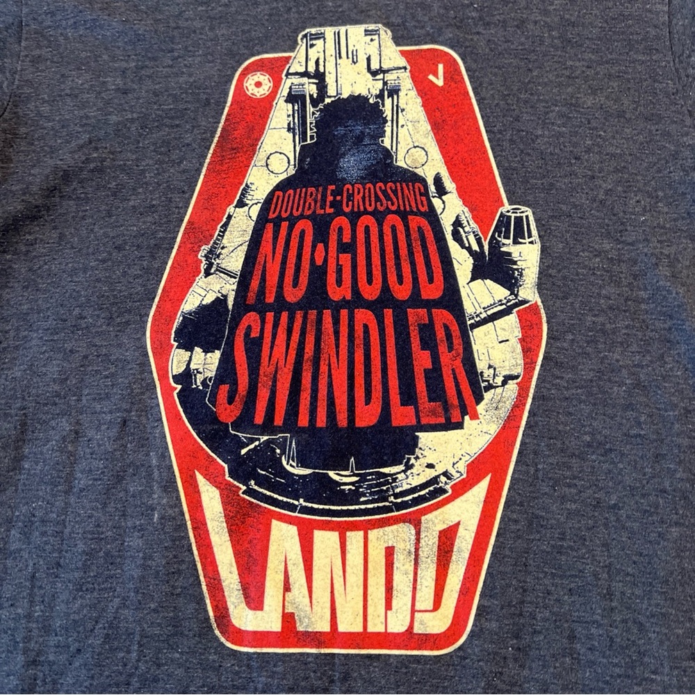 Lando Calrissian S Graphic T-Shirt - Gray